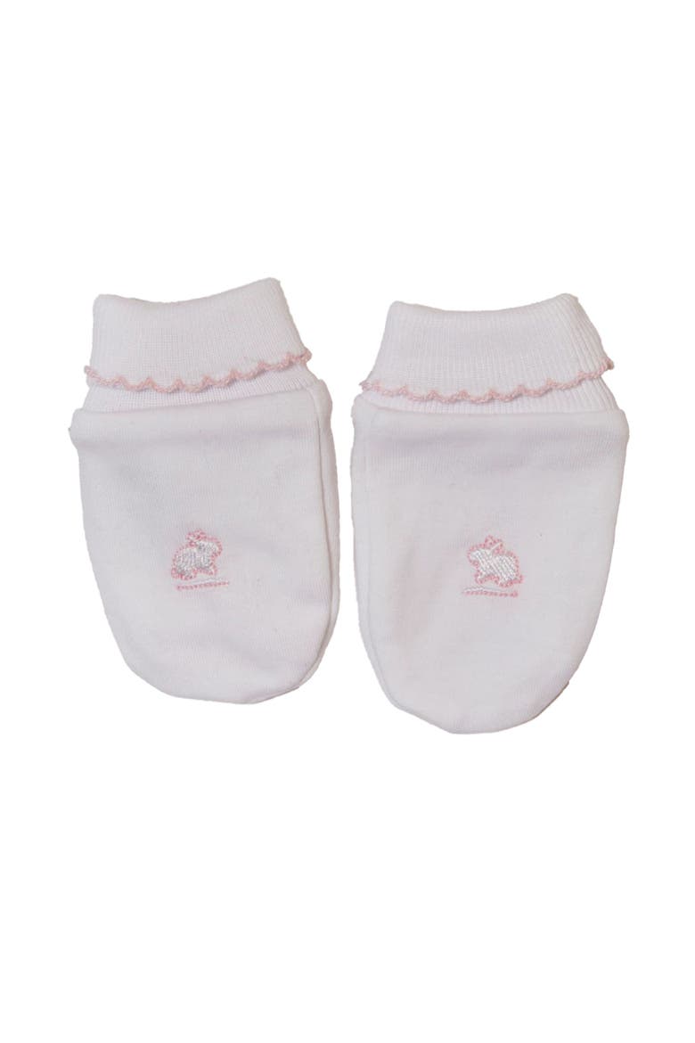 Premium Peruvian Pima Cotton Logo Mittens for Infant, Main, color, Pink
