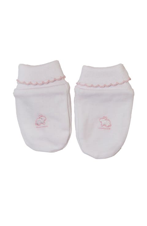 Premium Peruvian Pima Cotton Logo Mittens for Infant