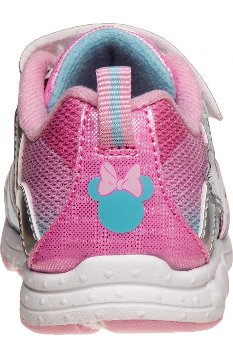 JOSMO x Disney Kids' Minnie Mouse Sneaker, Alternate, color, Silver Holo Pink