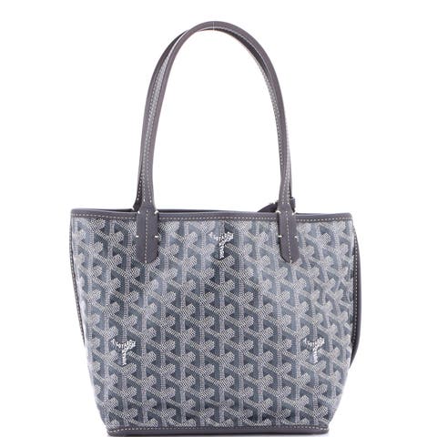 Anjou Reversible Tote Coated Canvas Mini