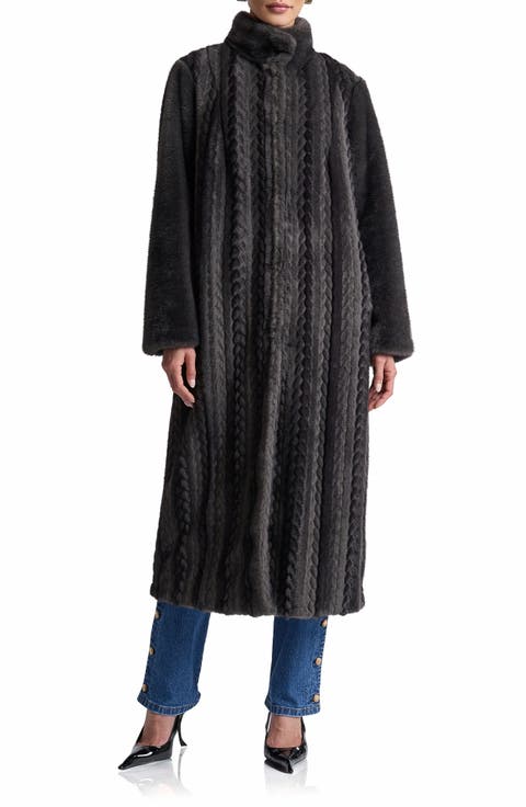 Faux Fur Maxi Coat