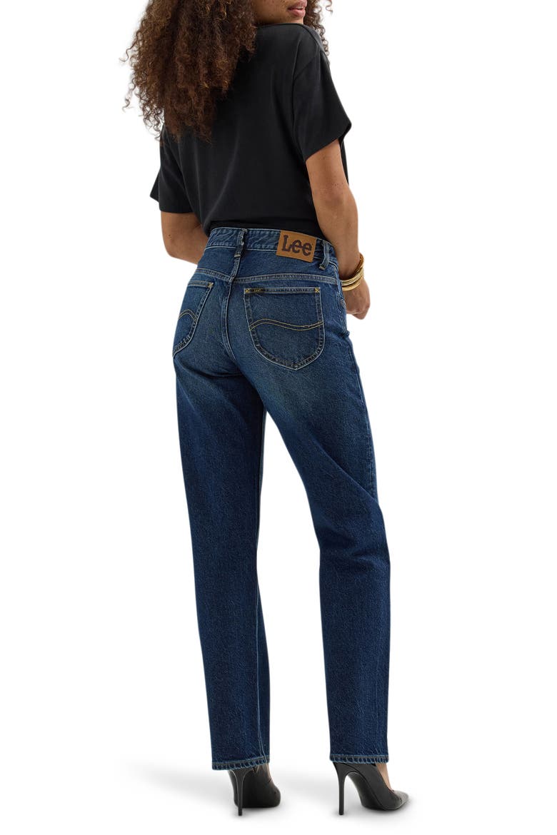 Rider™ Ripped Classic Mid Rise Straight Leg Jeans, Alternate, color, HYPER DARK