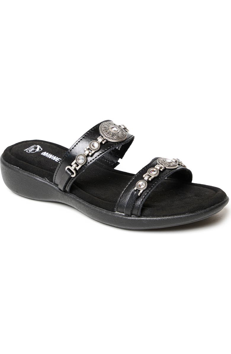 Minnetonka Brenn Slide Sandal, Main, color,