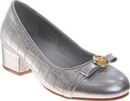 Badgley Mischka Collection Kids' Cap Toe Pump