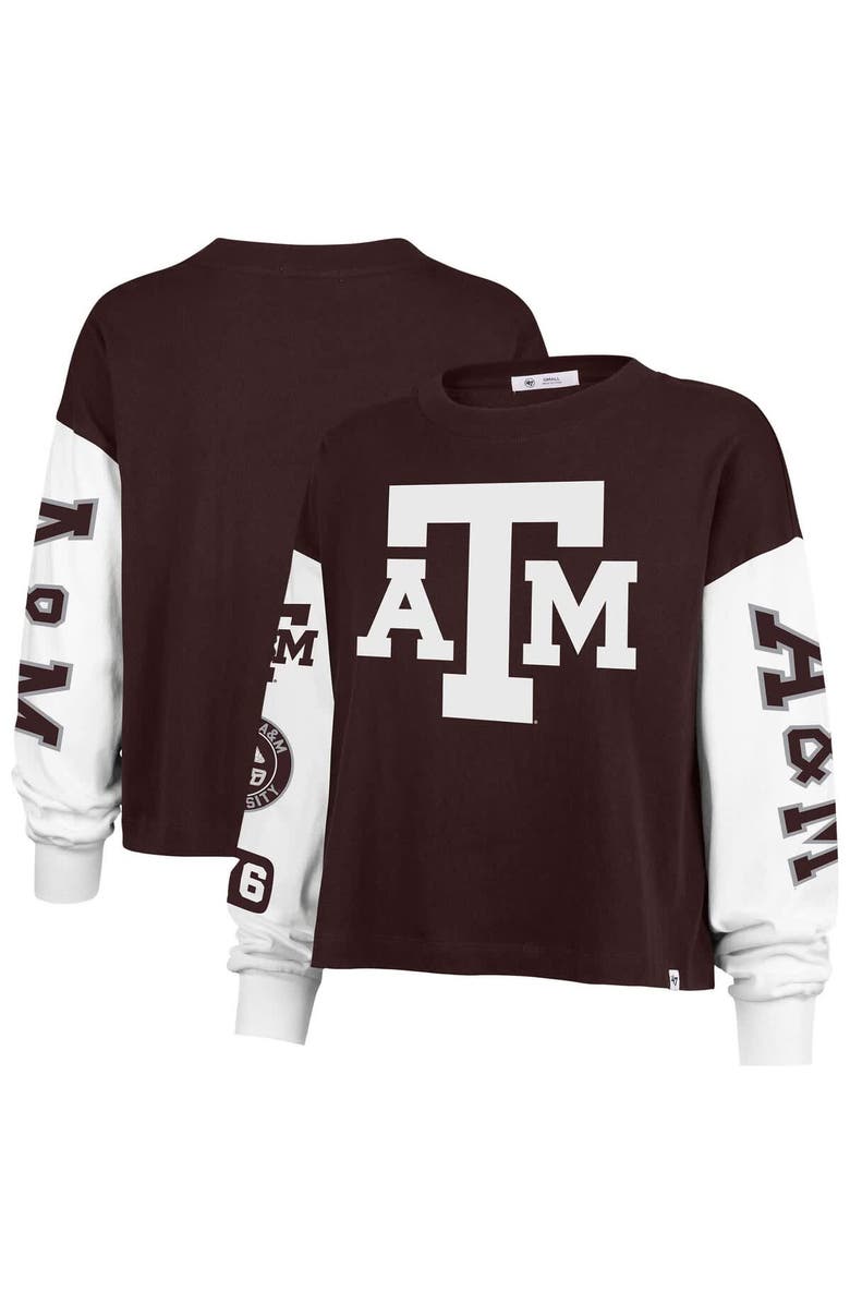 '47 Women's '47 Maroon Texas A&M Aggies Sydney Long Sleeve T-Shirt, Alternate, color, Maroon