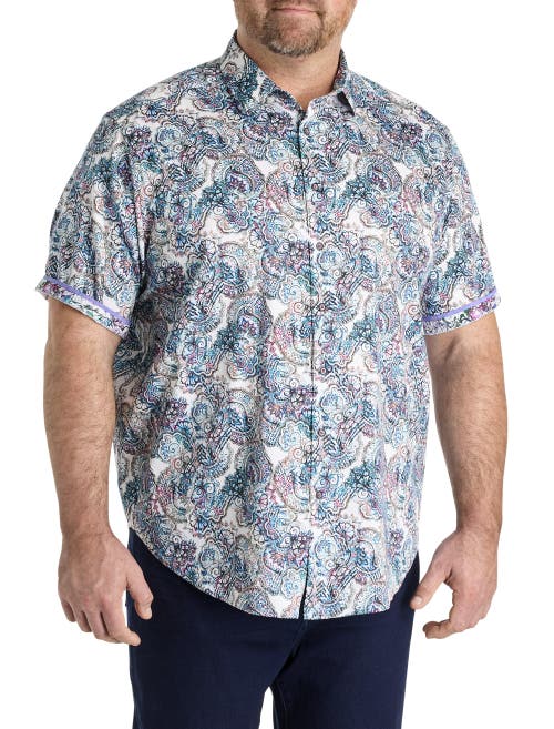 Robert Graham Dxl Big & Tall Multi Paisley Sport Shirt In Multi