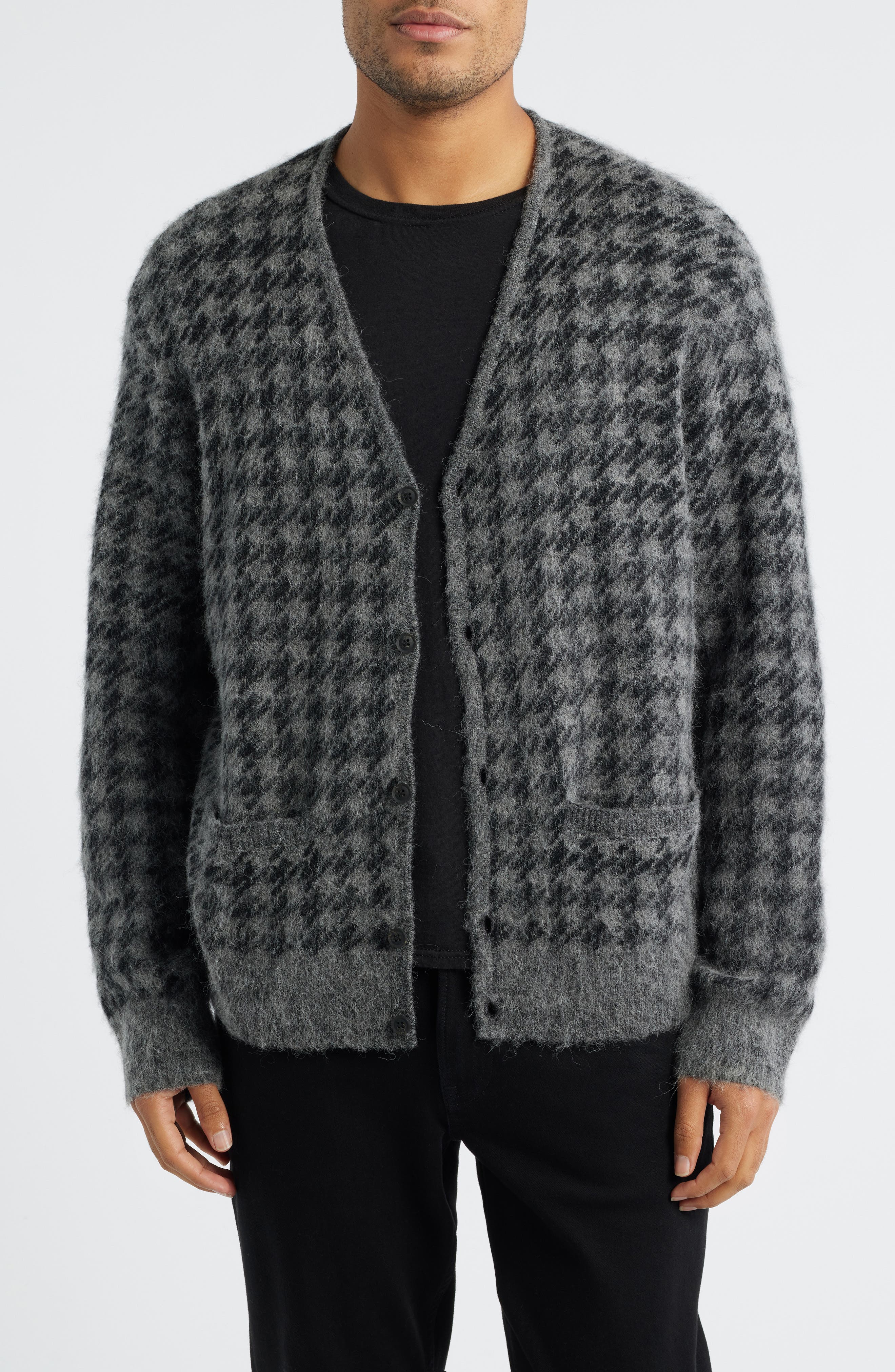 AllSaints Zain Houndstooth Cardigan