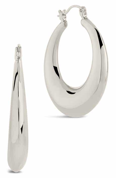 Sterling Forever Quinn Tube Hoops