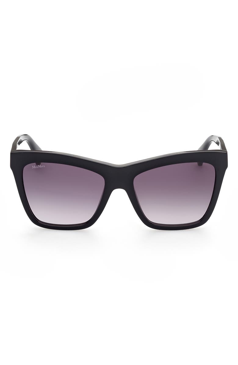Max Mara 55mm Geometric Sunglasses, Main, color, 