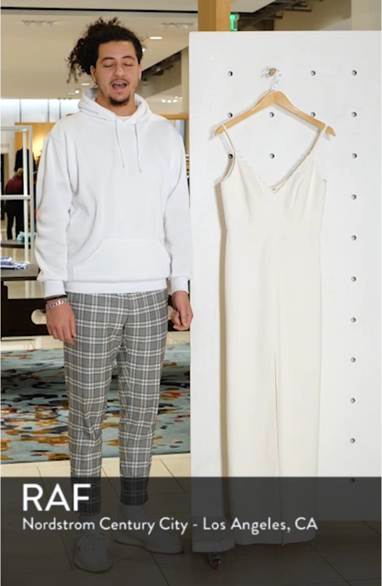 V-Neck Crepe Mermaid Gown, sales video thumbnail