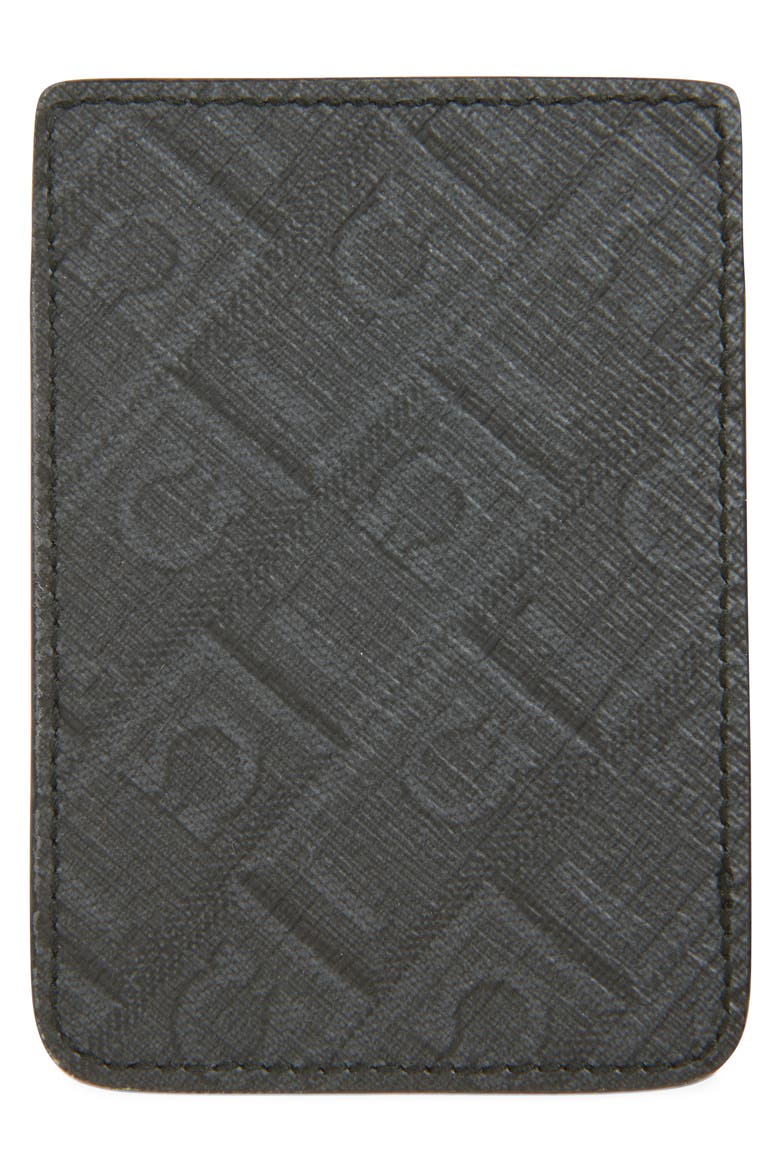 Monogram Magnetic Phone Case, Alternate, color, NERO/ GRIGIO