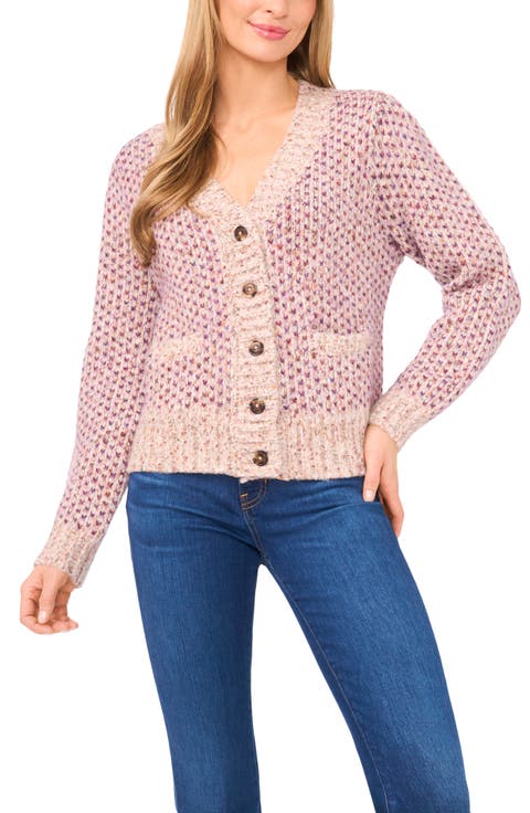 Tuck Stitch Grandpa Button-Up Cardigan
