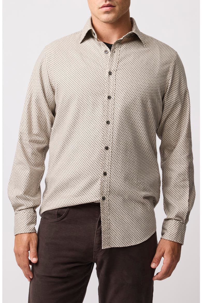 Roy's Hill Button-Up Shirt, Main, color, TUSSOCK