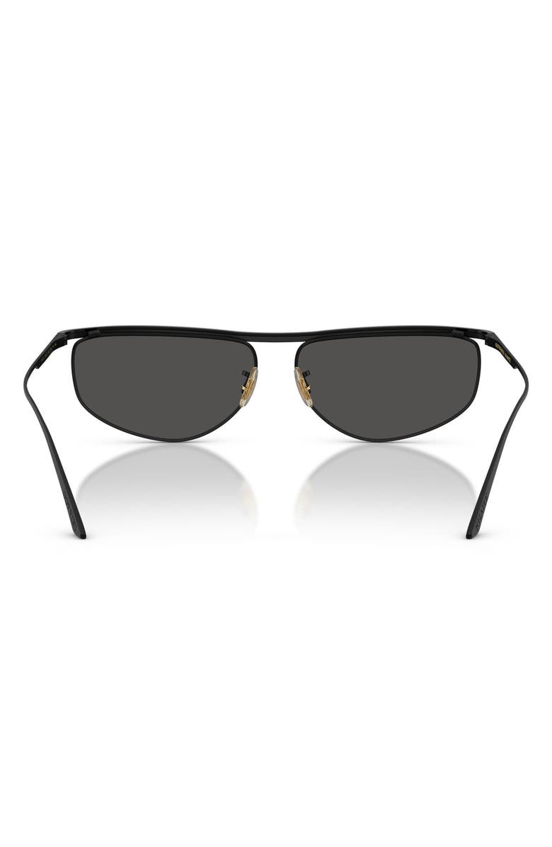 Oliver Peoples x KHAITE 59mm Oval Sunglasses, Alternate, color, Matte Black/ Black / Grey