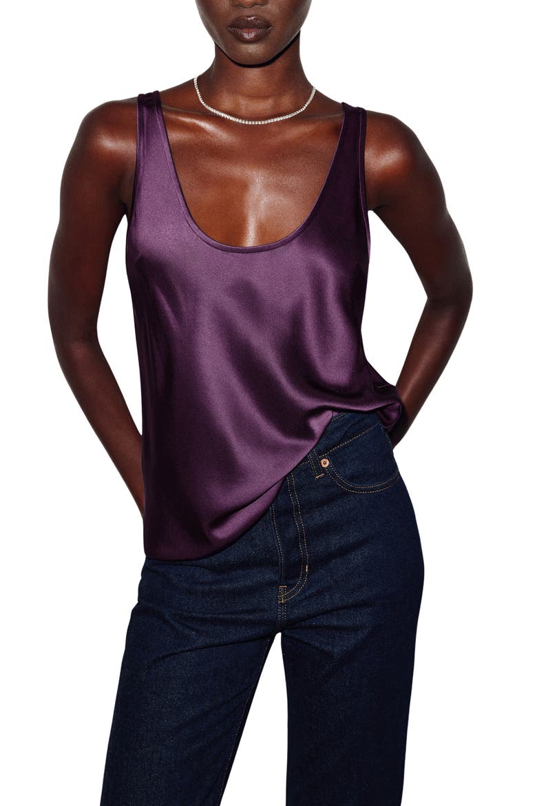Veya Silk Tank, Main, color, CRUSHED VIOLET