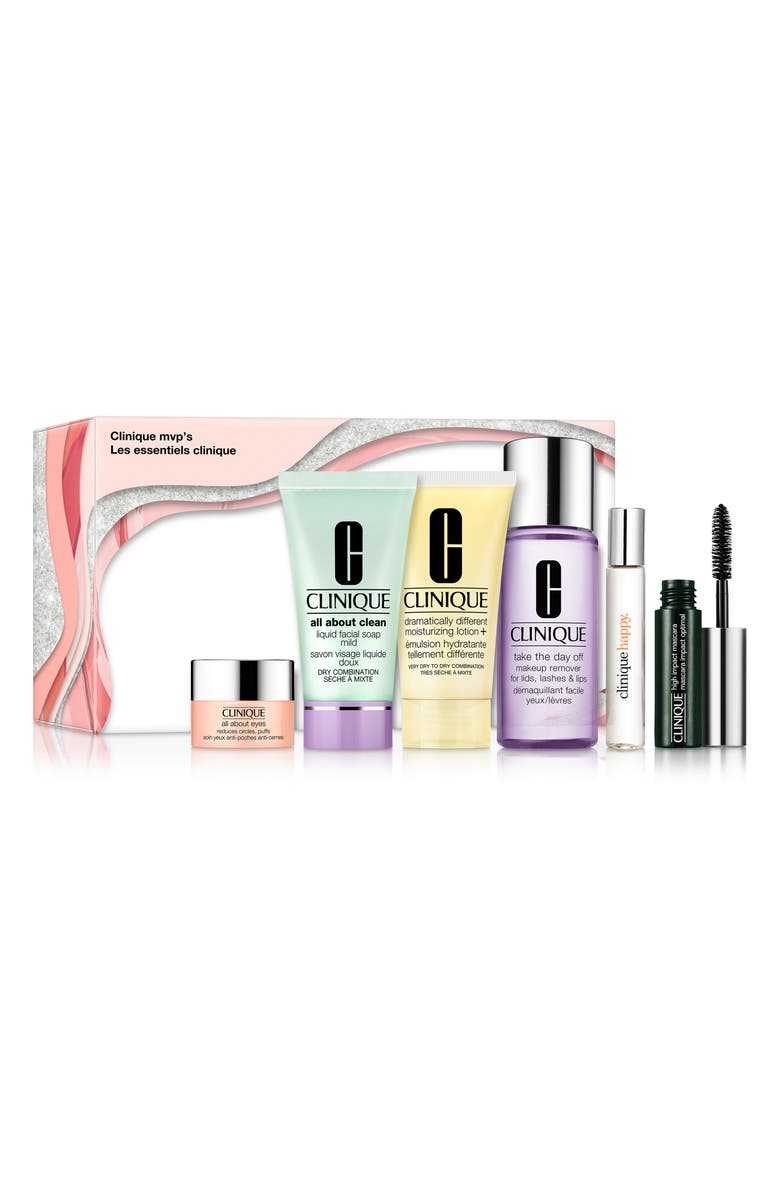 Clinique MVPs Skin Care & Makeup Minis Set (Limited Edition) $59 Value, Main, color, 