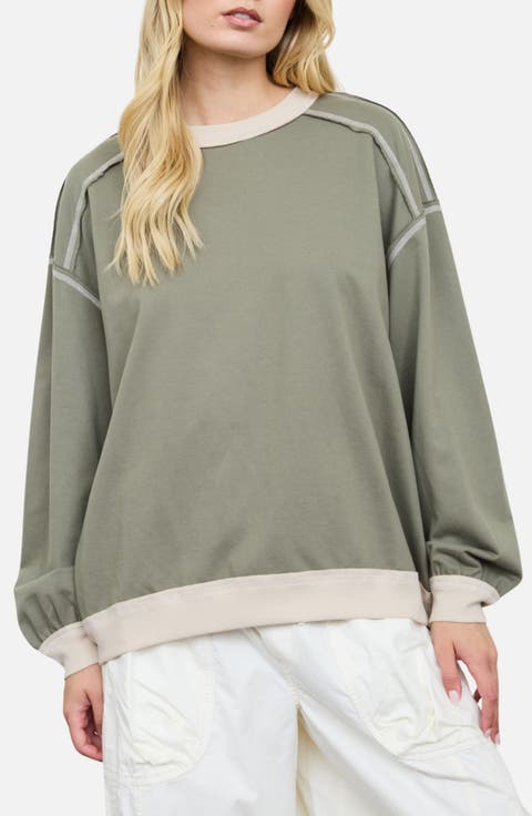 Exposed Seam Sweatshirt