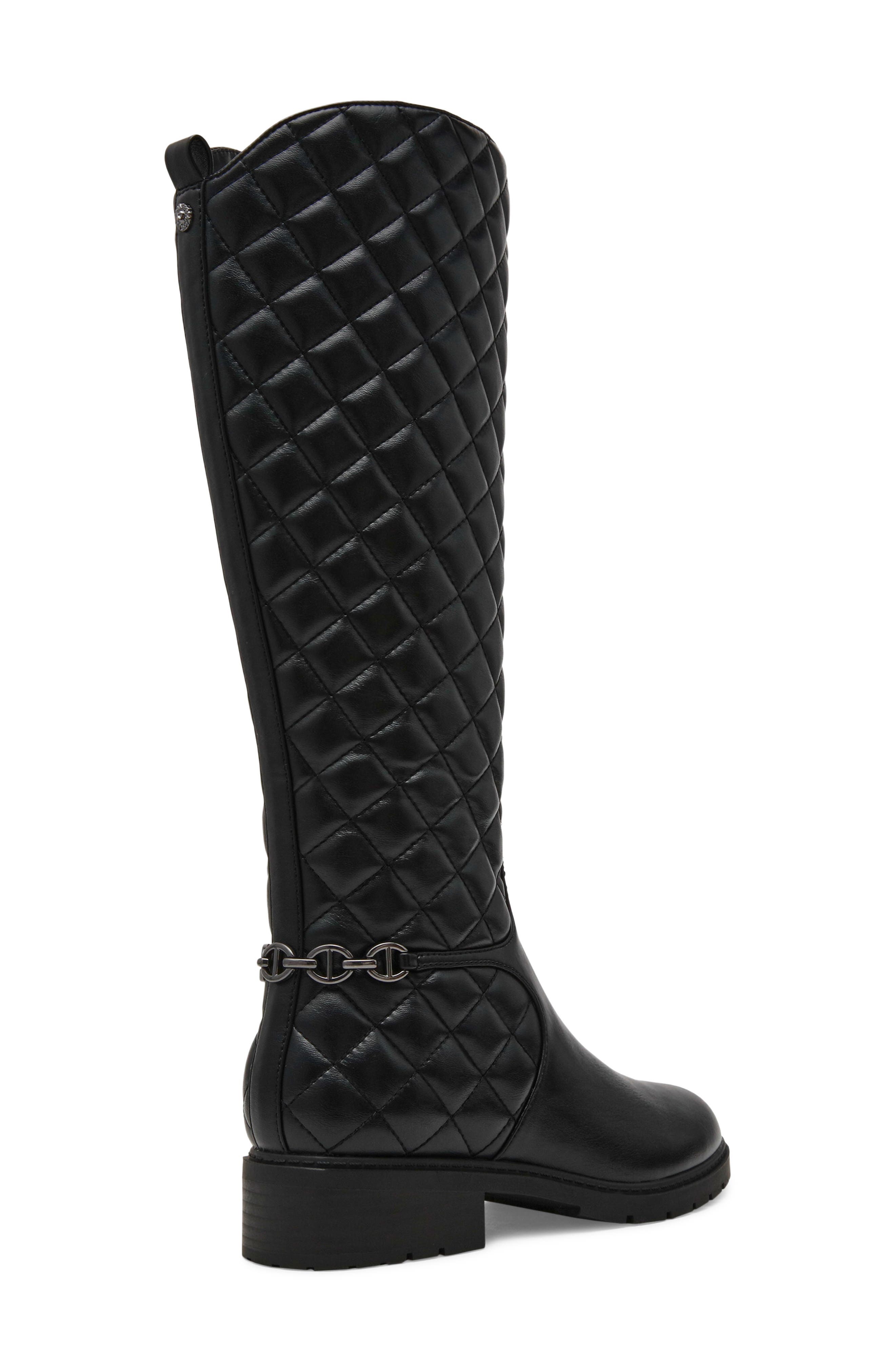 Fluri Faux Leather Tall Boot, Alternate, color, BLACK PU-SBPU