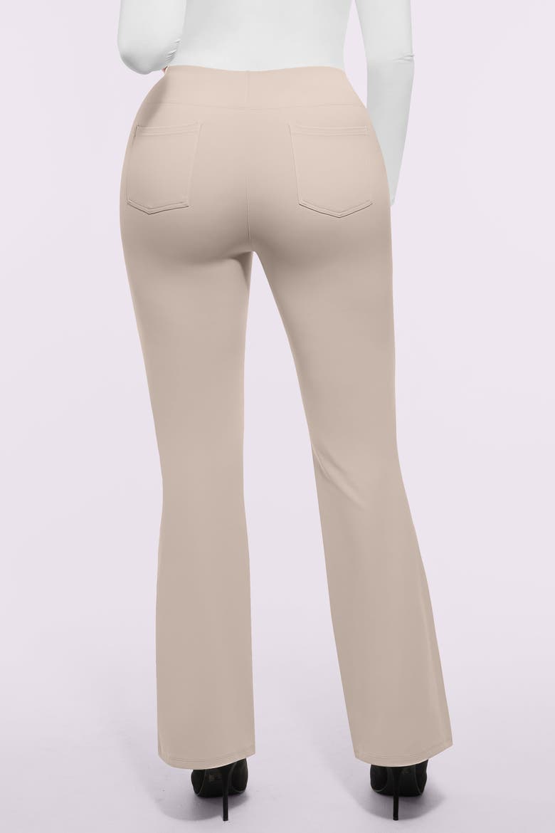 AirSlim® Back Pocket Flare Work Pant, Alternate, color, Greige