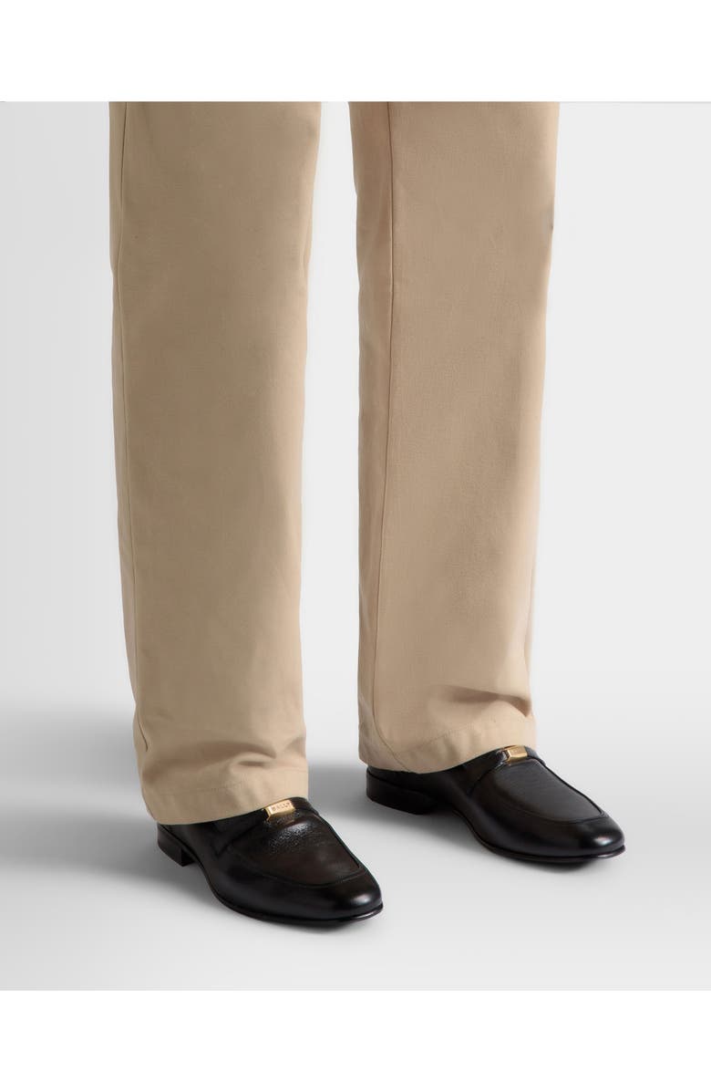 Bally Suisse Loafer In Grained Leather, Alternate, color, Black