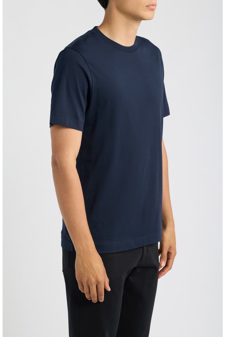 Thompson Solid Cotton T-Shirt, Alternate, color, DARK BLUE