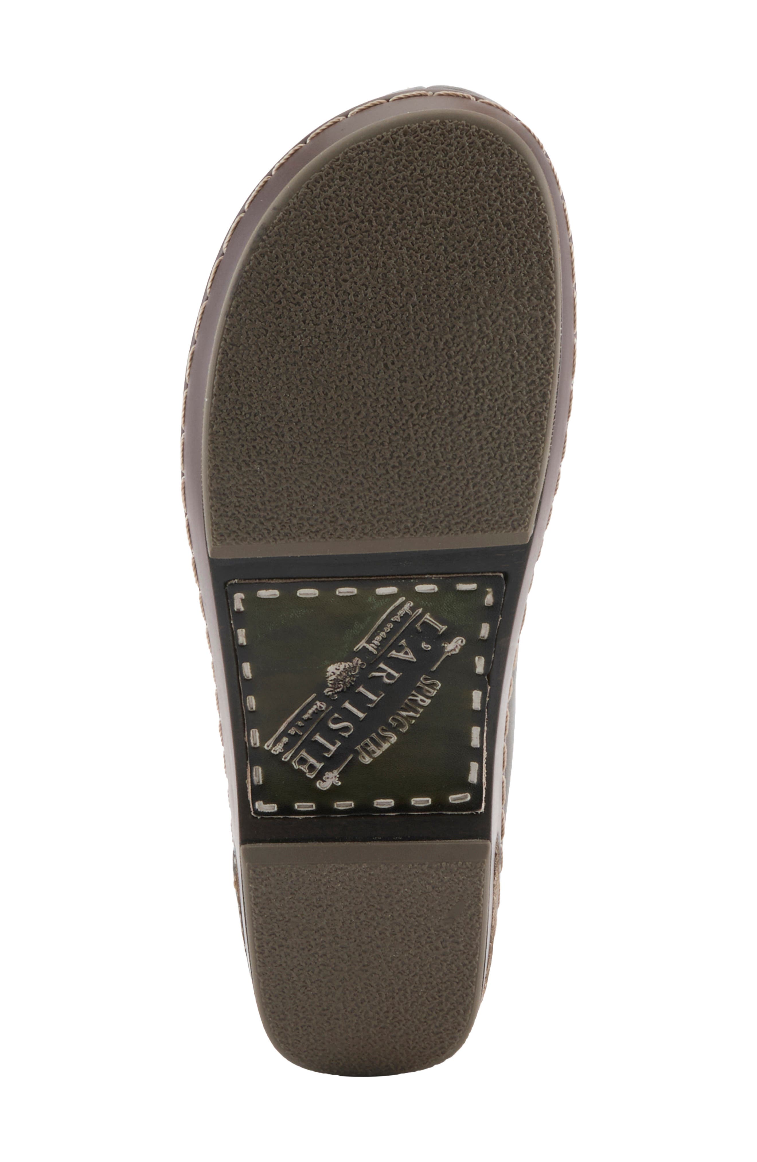 Chino Dazis Leather Mule, Alternate, color, OLIVE MULTI