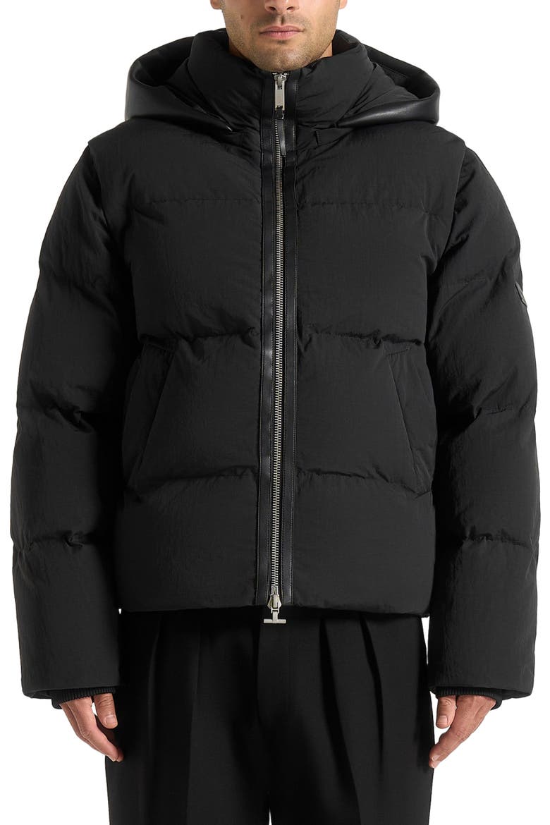 Eric 2-in-1 Puffer Gilet Jacket, Alternate, color, Black