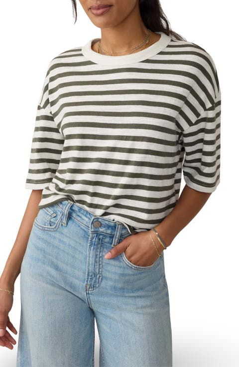 Sunwashed Slub Vintage Stripe T-Shirt