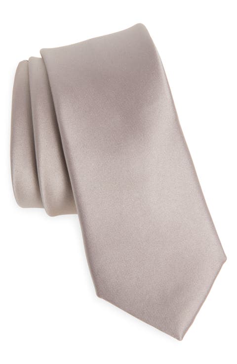 Solid Satin Tie