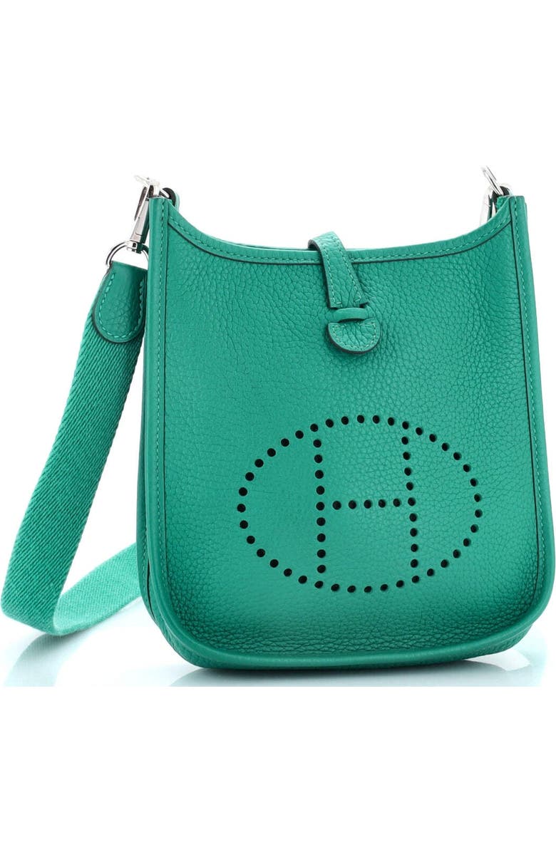 Pre-Owned Hermes Evelyne Bag Gen III Clemence TPM, Alternate, color, Vert Verone