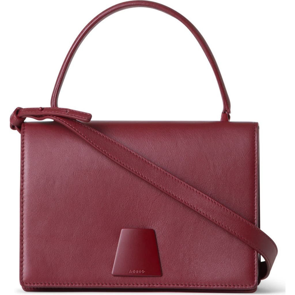 Akris Alice Small Leather Top-handle Bag