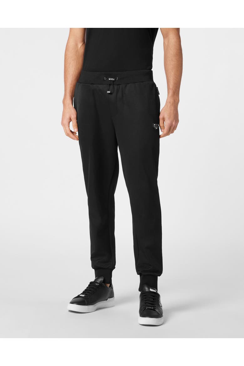 Jogging Trousers Iconic Plein Men, Main, color, black