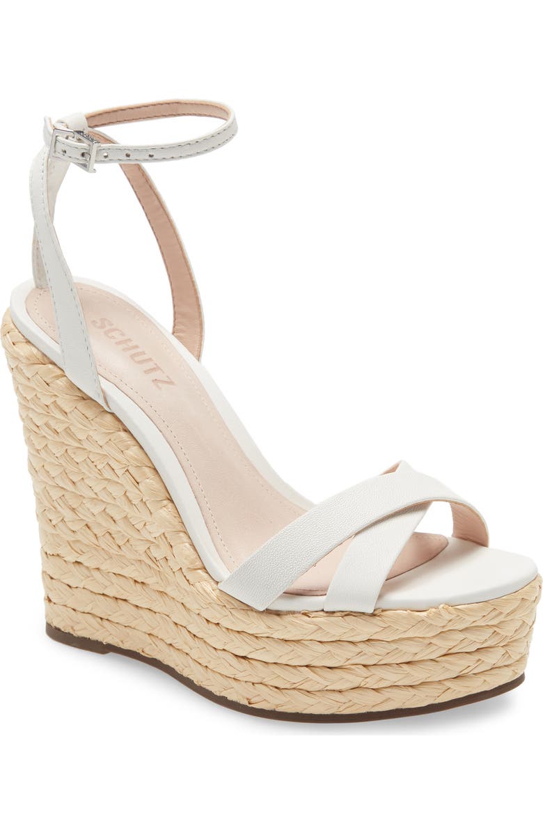 Schutz Alanise Espadrille Platform Wedge Sandal, Main, color,