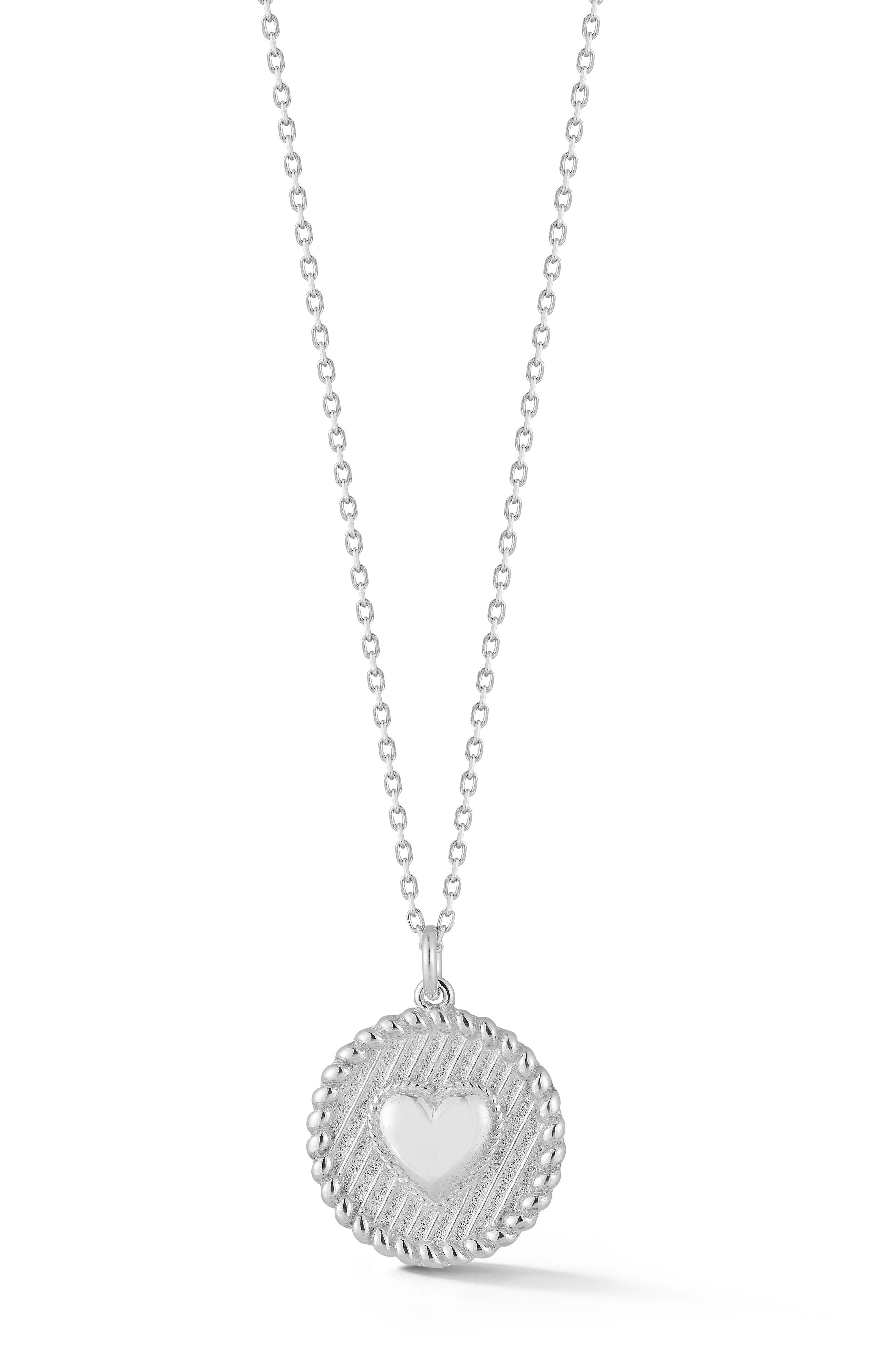 SPHERA MILANO Heart Medallion Pendant Necklace