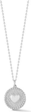 SPHERA MILANO Heart Medallion Pendant Necklace