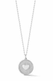 SPHERA MILANO Heart Medallion Pendant Necklace
