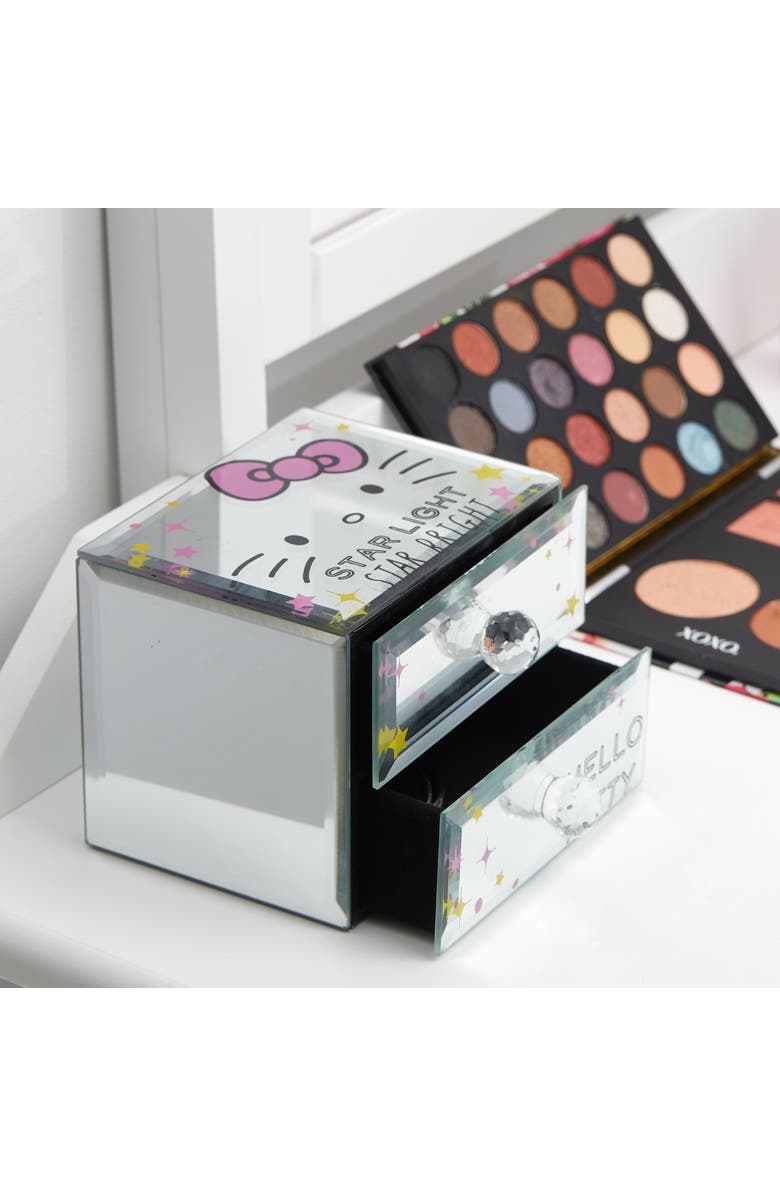 Hello Kitty ''Star Light Star Bright'' Mirror Glass Jewelry Box Organizer, Alternate, color, NO COLOR