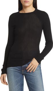 rag & bone Dorit Rib Merino Wool Blend Sweater