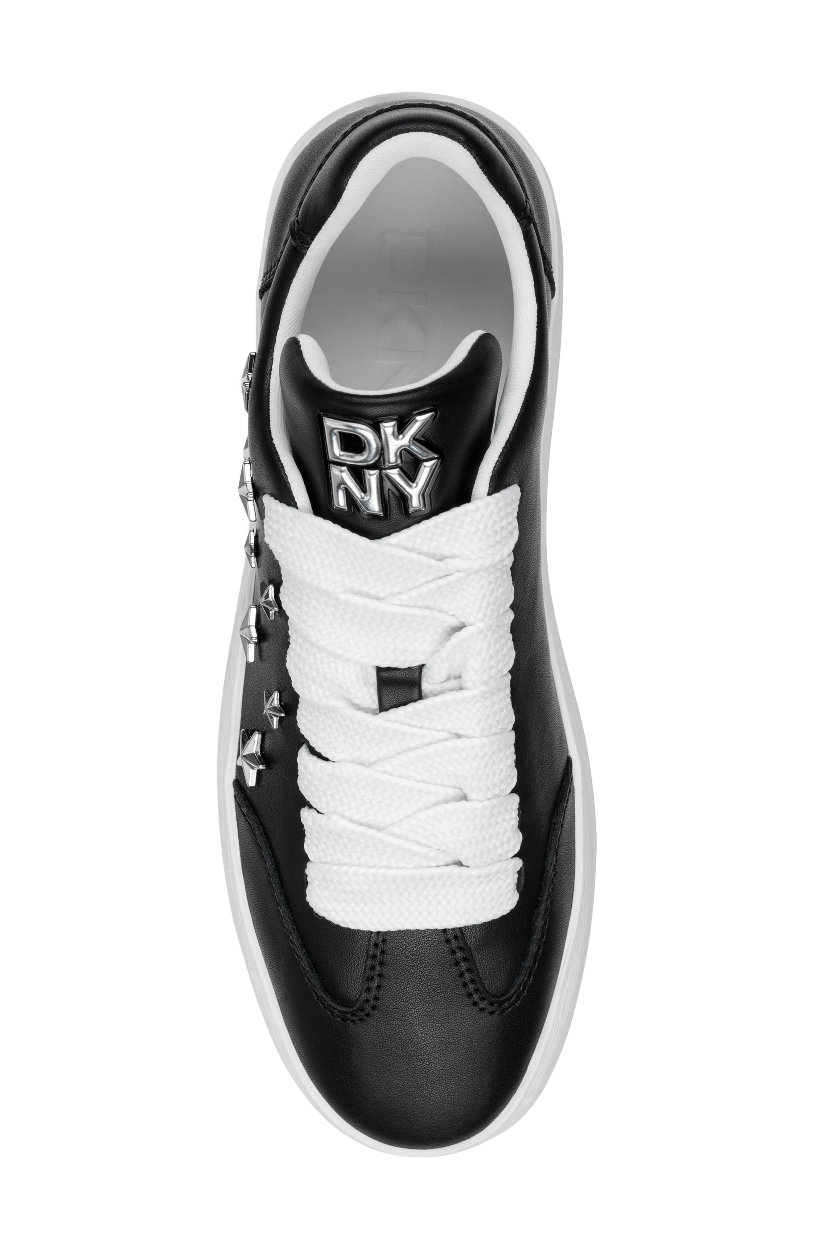 DKNY Glynda Stars Sneaker, Alternate, color, Black