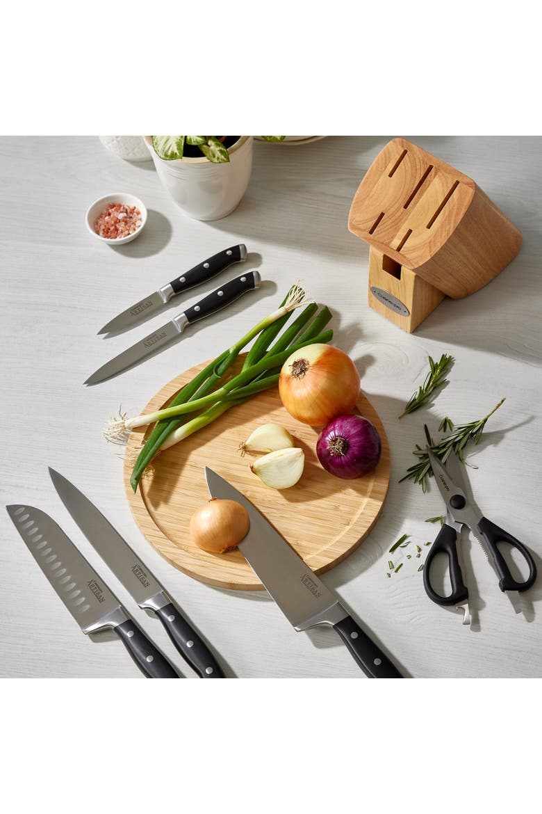 ARTISAN Licht 7-Piece Knife Block, Alternate, color, Black