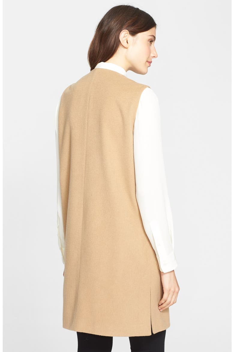 'Edge to Edge' Wool Blend Waistcoat, Alternate, color, CAMEL