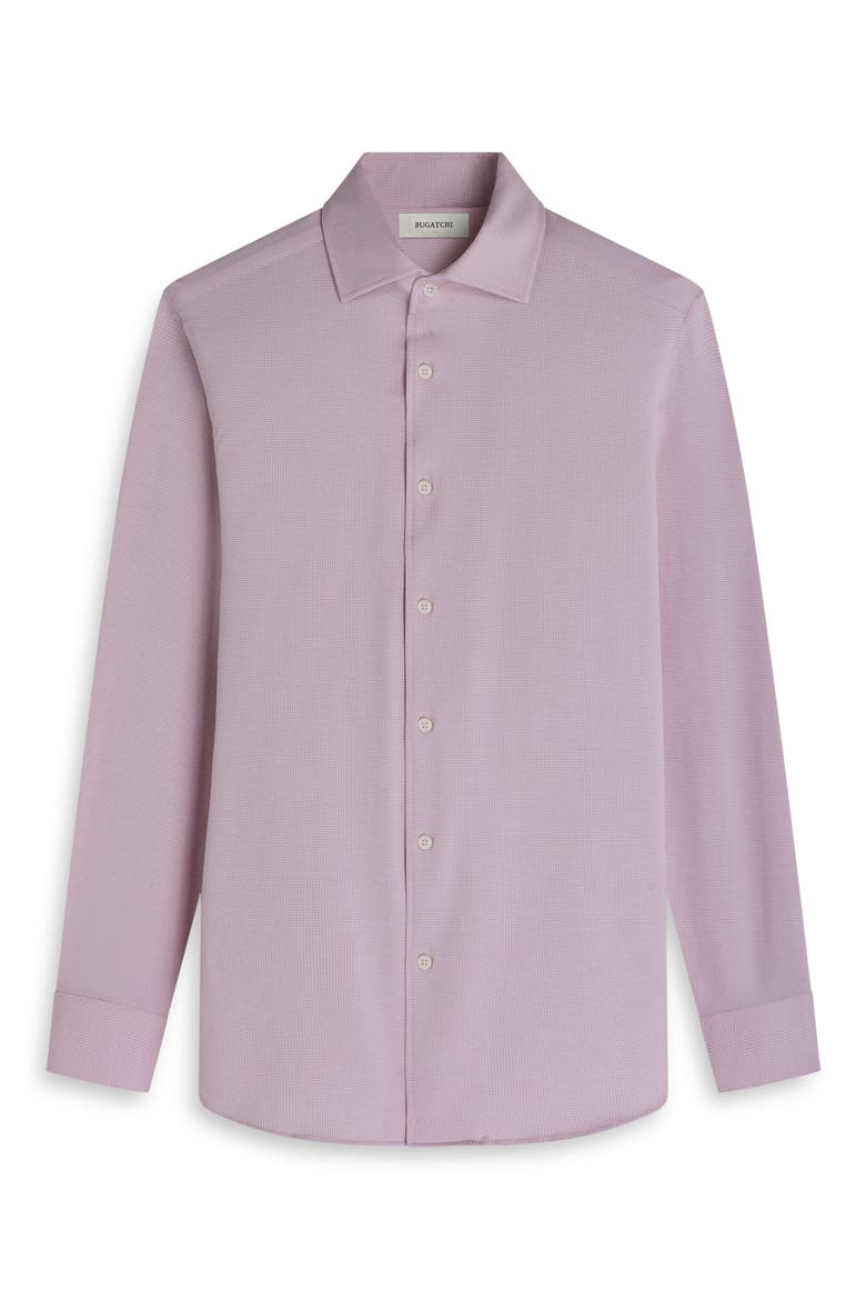 Devon OoohCotton® Houndstooth Button-Up Shirt, Alternate, color, DUSTY PINK