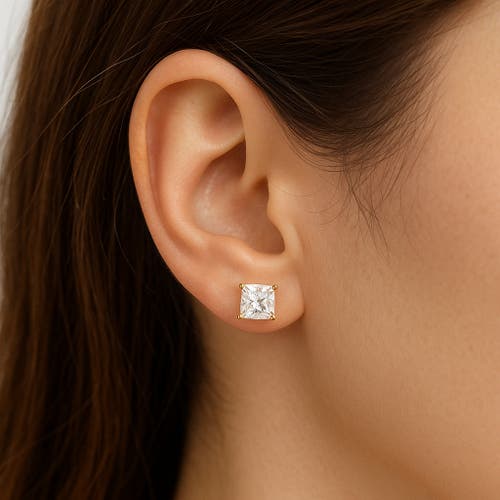 Donatello Gian 14k Yellow Gold Square Cut Earrings In Gold