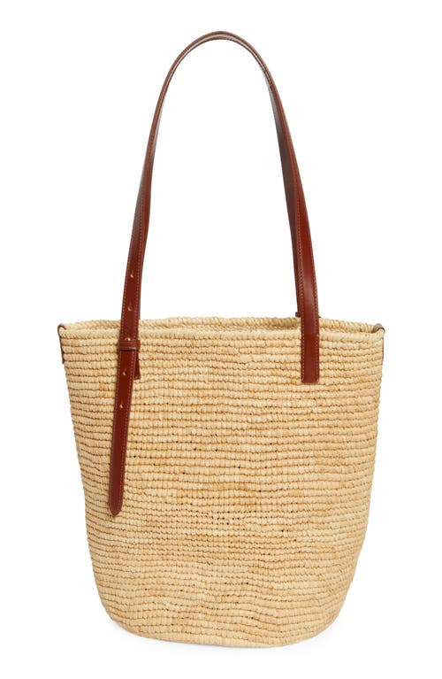 Rabanne Logo Raffia Tote