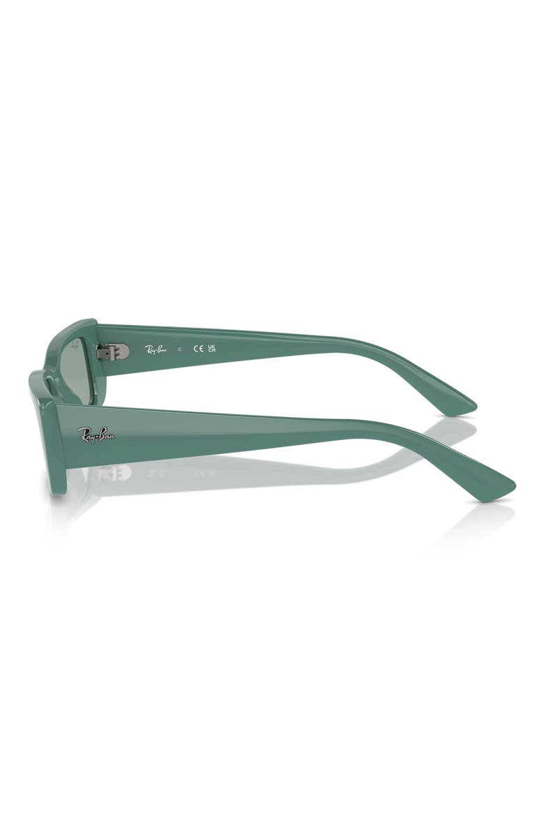 Teru 54mm Rectangular Sunglasses, Alternate, color, DARK GREEN