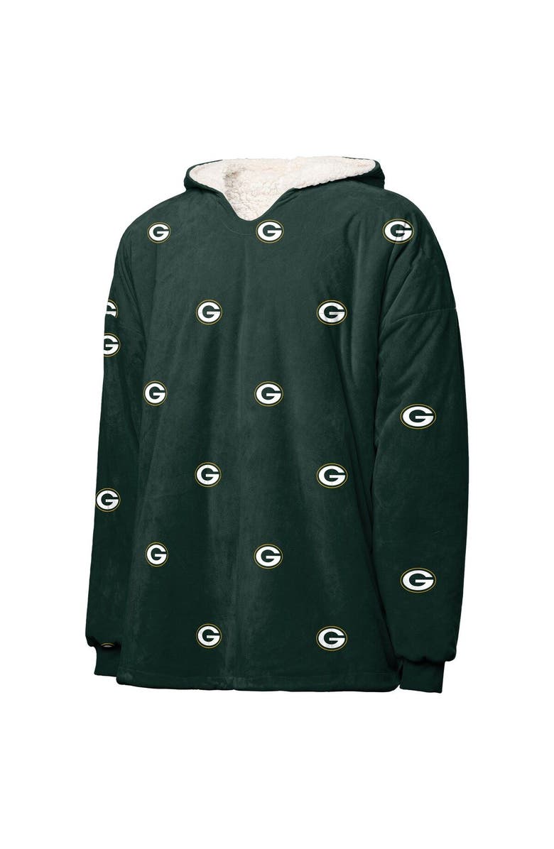 FOCO Green Bay Packers Repeat Print Reversible Hoodeez, Alternate, color, 