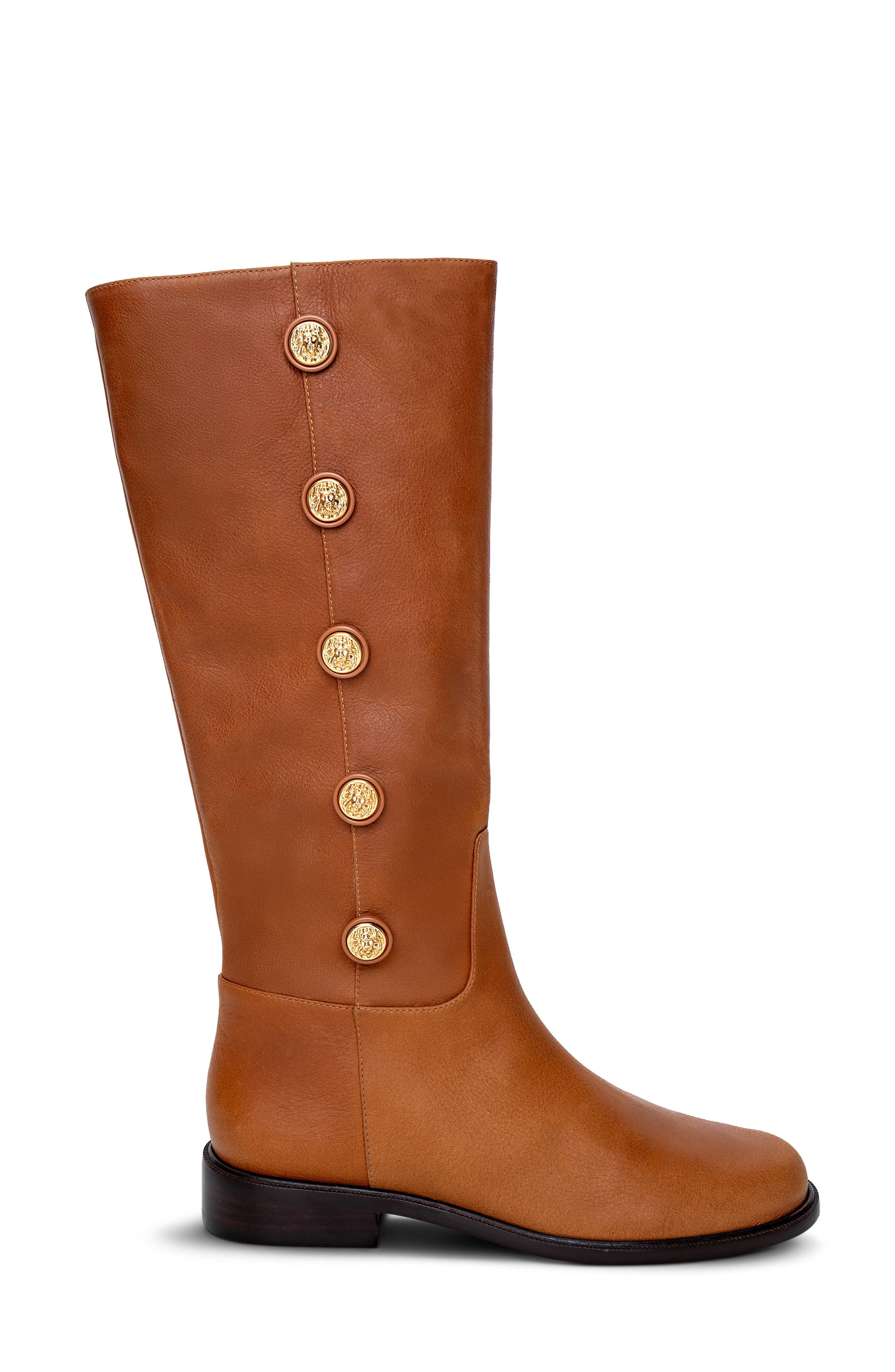 Oceana Knee High Boot, Alternate, color, COGNAC LEATHER