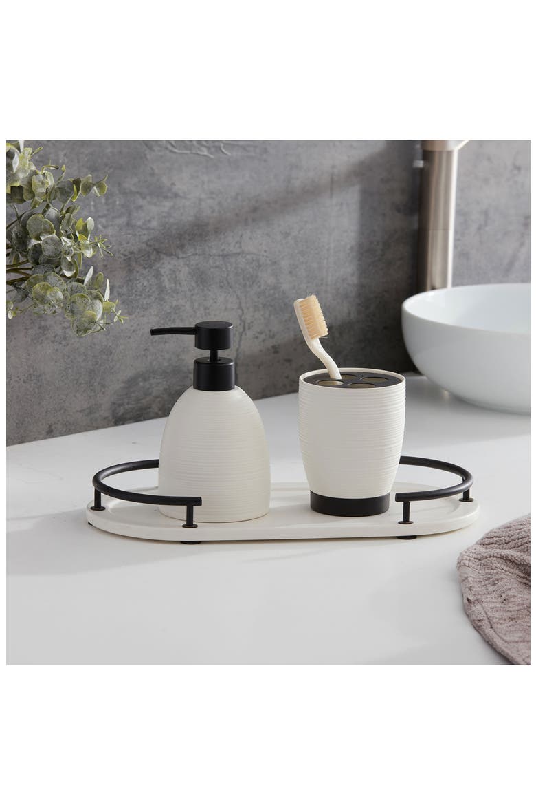 Dubai 3-Piece Bathroom Accessory Set, Alternate, color, WHITE