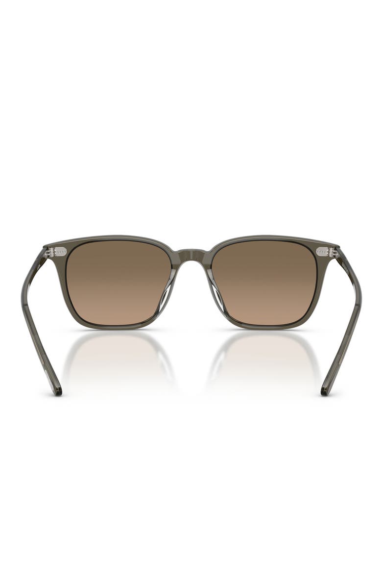 52mm Laedin Polarized Square Sunglasses, Alternate, color, INKWELL / SANDSTONE