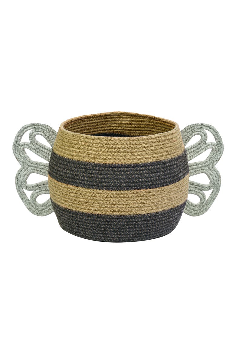 Mama Bee Basket, Alternate, color, BLACK